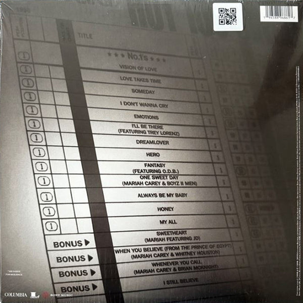 Mariah Carey - #1's (Limited Edition Metallic Silver & Black Swirl) - 2LP . Shop now music store dubai