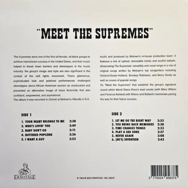 Supremes - Meet The Supremes (Clear Vinyl) - LP