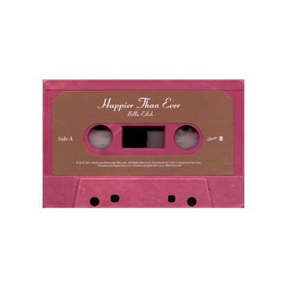 Billie Eilish - Happier than ever (Limited Edition Pink Cassette Tape)- K7
