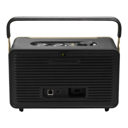 JBL Authentics 300 - Portable Retro-Style Smart Bluetooth Speaker with Powerful Sound, Wi-Fi, and Built-in Battery - Black