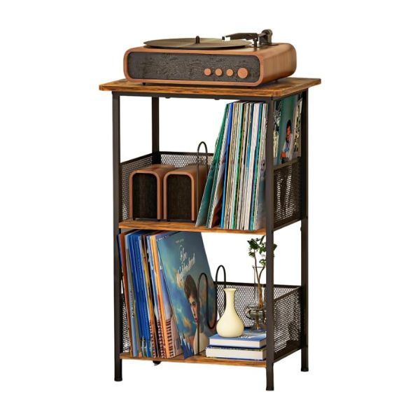 Echo Audio Turntable Stand - 3 Tier, LP Collection Organizer