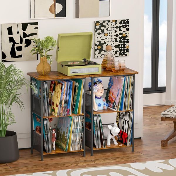 Echo Audio Turntable Stand - 3 Tier, LP Collection Organizer