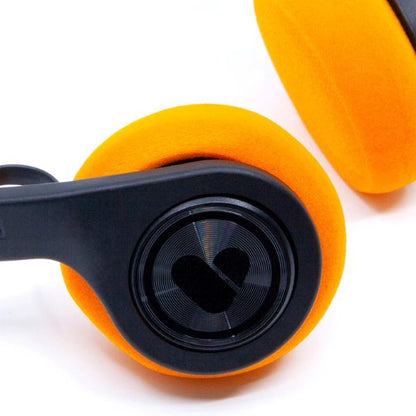 We Are Rewind EQ-001 Retro Bluetooth Headphones Including interchangeable ear pads (orange, yellow and black)