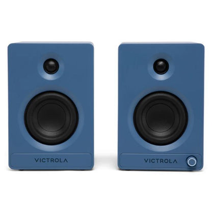 Victrola Tempo Bookshelf Speakers (VPS-400-BLU-INT)