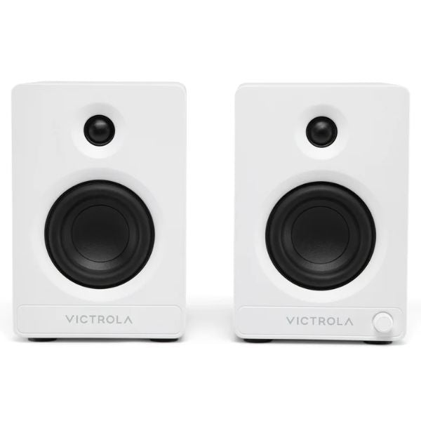 Victrola Tempo Bookshelf Speakers (VPS-400-WHT-INT)