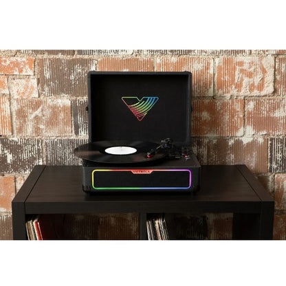 Victrola VSC-700 SB Journey Glow Illuminated Suitcase - Black