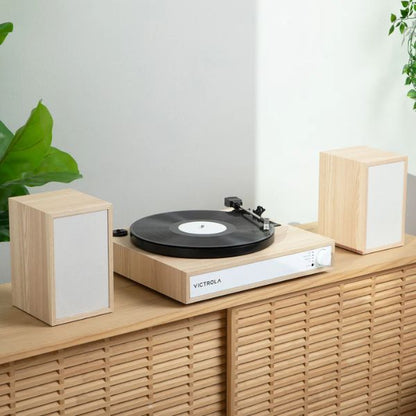 Victrola VTS-1300-NAT-INT Harmony Shelf System (Natural)