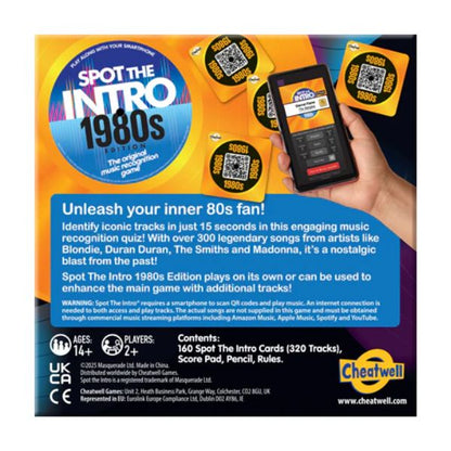 Trivia - Spot The Intro 80S Boardgame