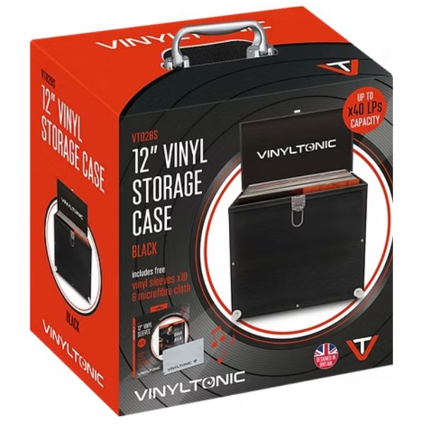 Vinyltonic - Vinyl Tonic Black LP Case (With Cloth & 10Pk Outer Sleeves)