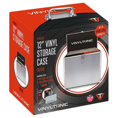 Vinyltonic - Vinyl Tonic Silver LP Case (With Cloth & 10Pk Outer Sleeves)