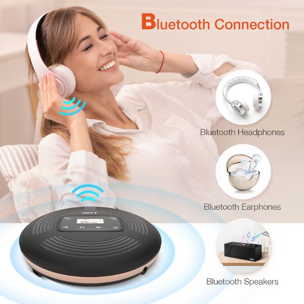 Hott (C228) Bluetooth CD Player (Portable)