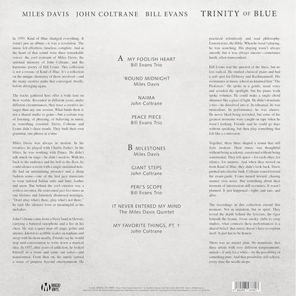 Miles Davis, John Coltrane, Bill Evans - Trinity Of Blue (Limited Edition Colored Vinyl) - LP