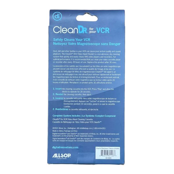 CleanDr VHS Video Head Cleaner (Black) (Digital Innovations 6012800)