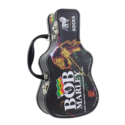 Bob Marley - Bob Marley Socks 3 Pack In Guitar Tin (One Size)