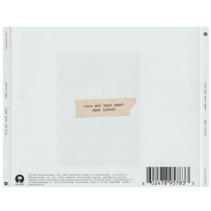 Demi Lovato - It's Not That Deep - CD
