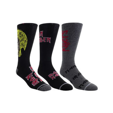 Iron Maiden - Iron Maiden Socks 3 Pack In Guitar Tin (One Size)