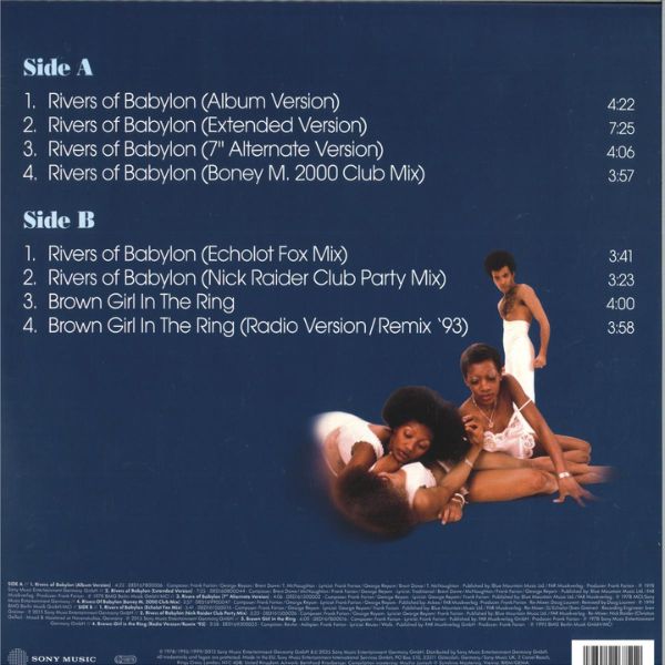 Boney M. - Rivers Of Babylon Limited Edtion (Clear Light Blue) - 12"