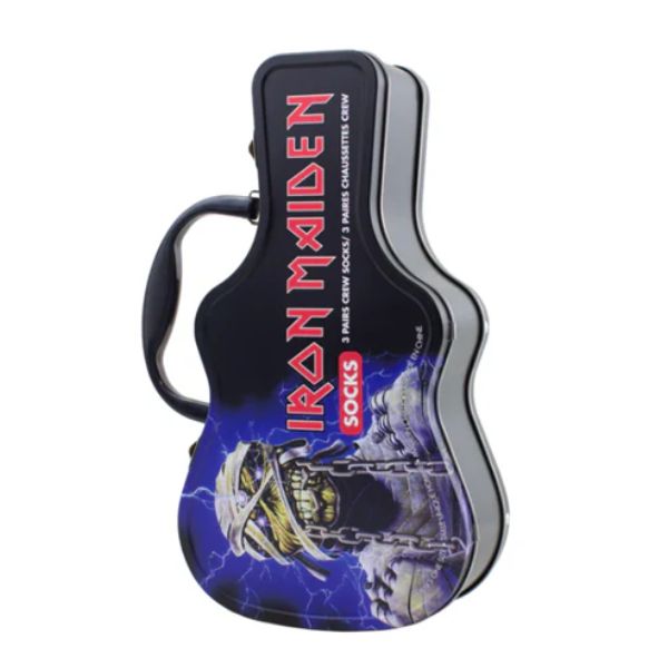 Iron Maiden - Iron Maiden Socks 3 Pack In Guitar Tin (One Size)