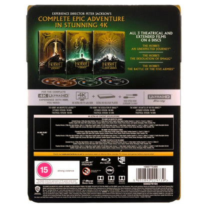 The Hobbit Trilogy - Limited Edition Steelbook - 4K Blu-ray