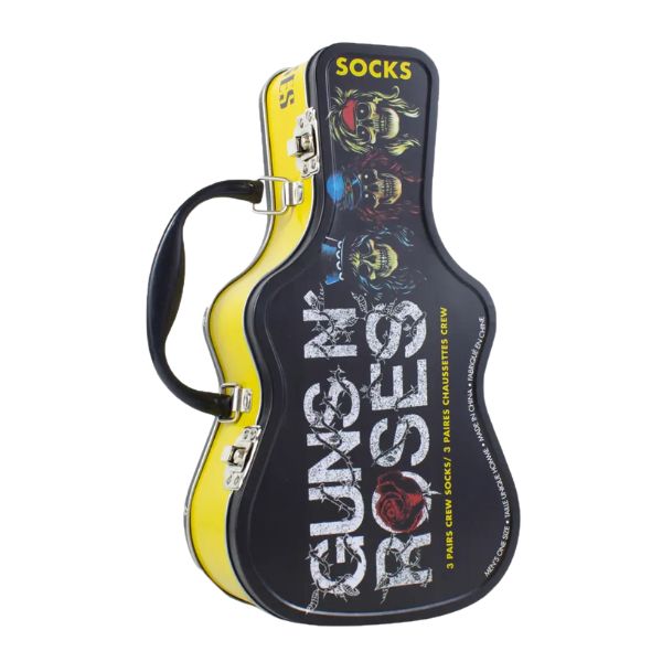 Guns N' Roses - Guns N' Roses Socks 3 Pack In Guitar Tin (One Size)
