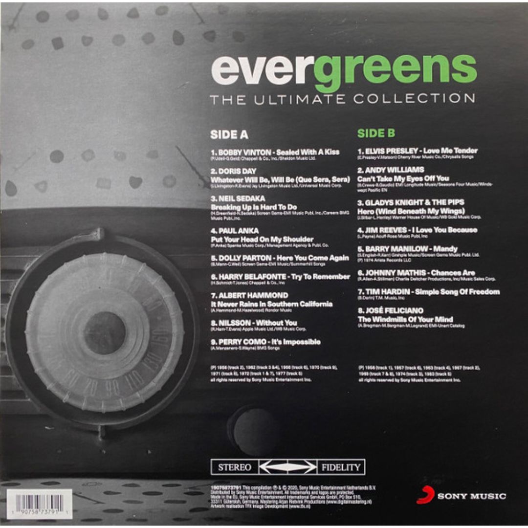 Shop now Evergreens - The Ultimate Collection - LP music store dubai