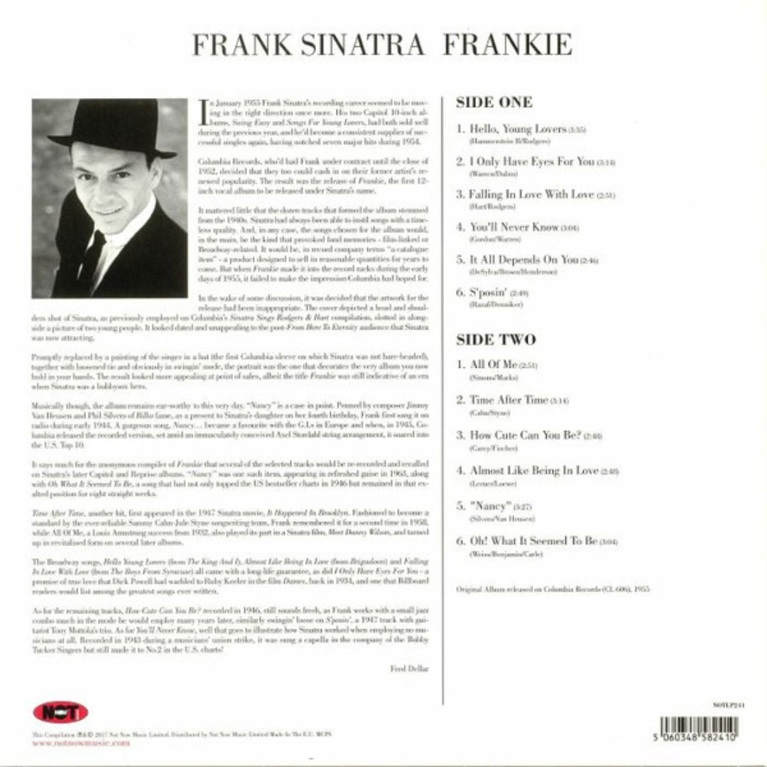 Frank Sinatra - Frankie (Limited Edition Clear Vinyl) - LP