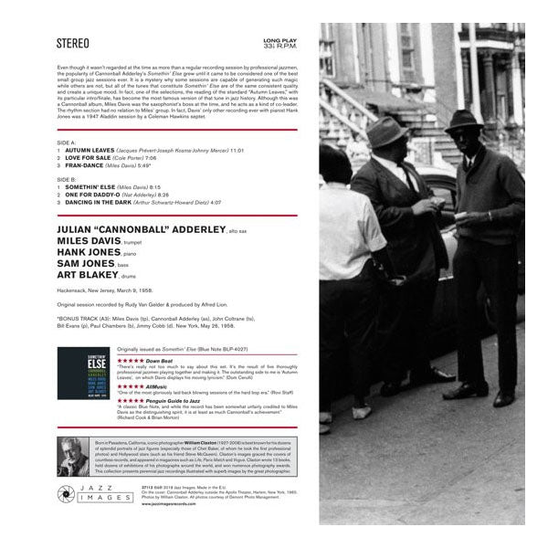 Various Artist - Cannonball Adderley,  & Mile Davis - Somethin' Else - LP