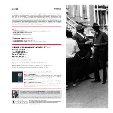 Various Artist - Cannonball Adderley,  & Mile Davis - Somethin' Else - LP