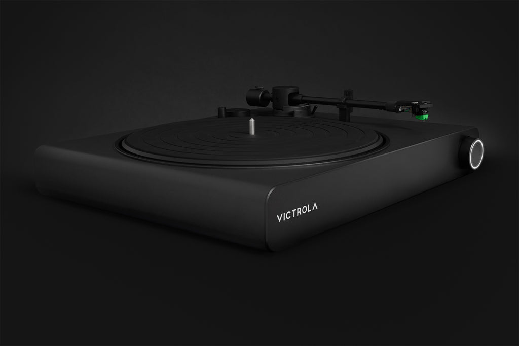 Victrola Stream Onyx Turntable Vinyl Record Player, Works with