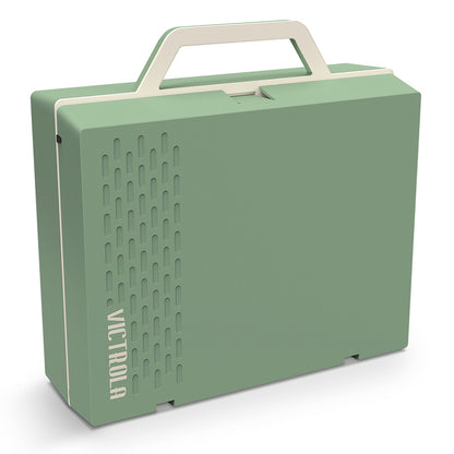 Victrola Re-Spin Sustainable Bluetooth Suitcase Record Player - Basil Green INT