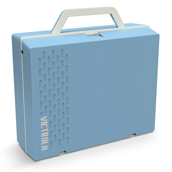 Victrola Re-Spin Sustainable Bluetooth Suitcase Record Player - Light Blue INT. Shop now online