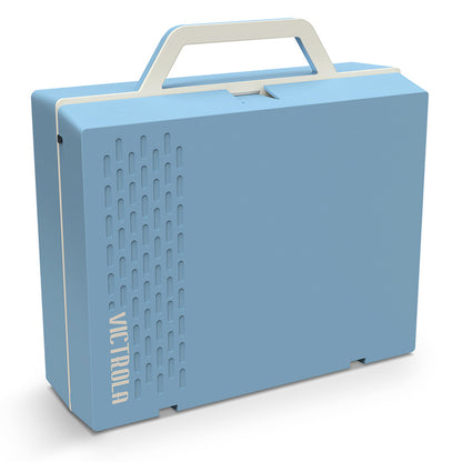 Victrola Re-Spin Sustainable Bluetooth Suitcase Record Player - Light Blue INT. Shop now online