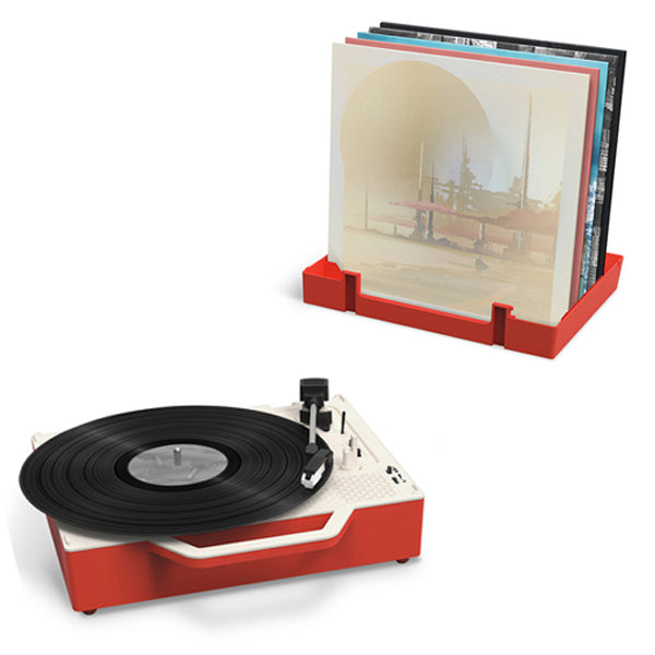 Victrola Re-Spin Sustainable Bluetooth Suitcase Record Player - Poinsetta Red INT