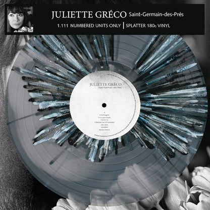 Juliette Gréco - Saint-Germain-des-Prés (Limited Edition & Numbered , Clear Black & White Splatter Vinyl) - LP