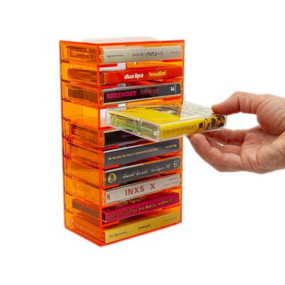 We are rewind - Cassette Tape Rack - orange