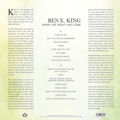Ben E. King - When The Night Has Come ( Limited Edition Transparent Green Vinyl ) - LP
