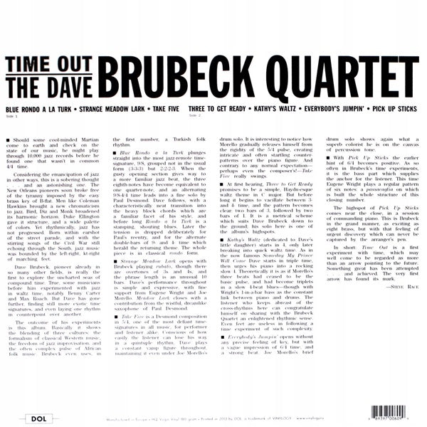 Dave Brubeck Quartet - Time Out (Blue Vinyl) - LP