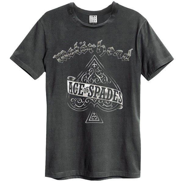 MOTORHEAD - Motorhead Ace Of Spades Amplified Vintage Charcoal T Shirt