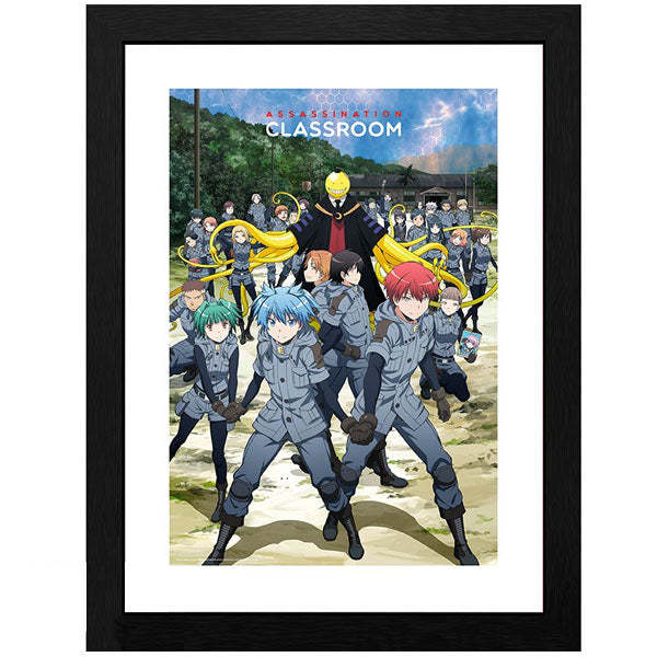 ASSASSINATION CLASSROOM - Framed print "3-E Class" (30x40)