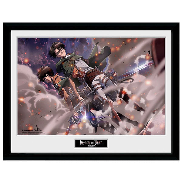 ATTACK ON TITAN - Framed print "Smoke Blast" (30x40)