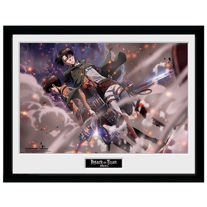 ATTACK ON TITAN - Framed print "Smoke Blast" (30x40)
