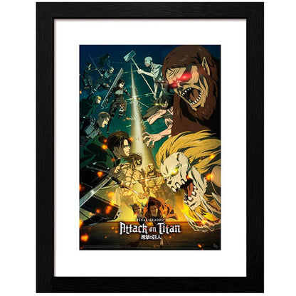 ATTACK ON TITAN - Framed print "S4 key art 3" (30x40)