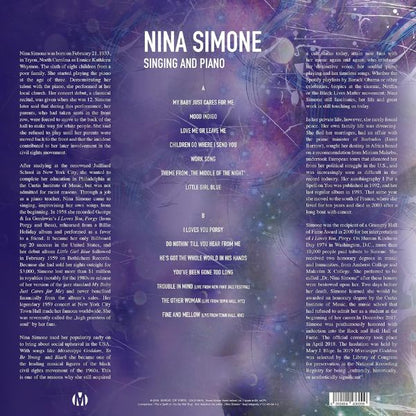 Nina Simone - Singing And Piano (Limited Edition, Blue Marbled Vinyl) - LP