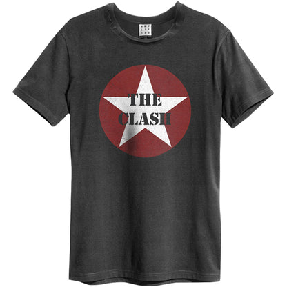 Clash - Star Logo Amplified Vintage Charcoal X Large T Shirt