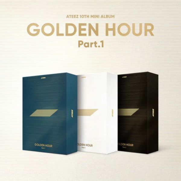 Ateez - 10Th Mini Album [Golden Hour : Part.1] (Blue Hour Ver. / Diary Ver. / Golden Hour Ver.). Now available online in UAE