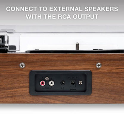 Victrola The Eastwood II Walnut VTA-74 Bluetooth Vinyl/Turntable Music Centre