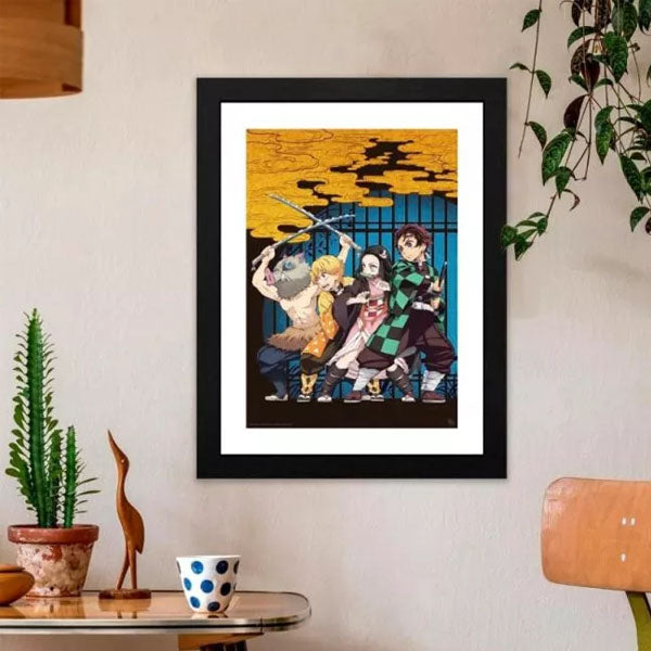 DEMON SLAYER - Framed print "Key Art" (30x40)