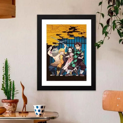 DEMON SLAYER - Framed print "Key Art" (30x40)