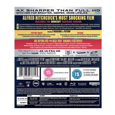 Psycho (Alfred Hitchcock) - 4K Ultra HD