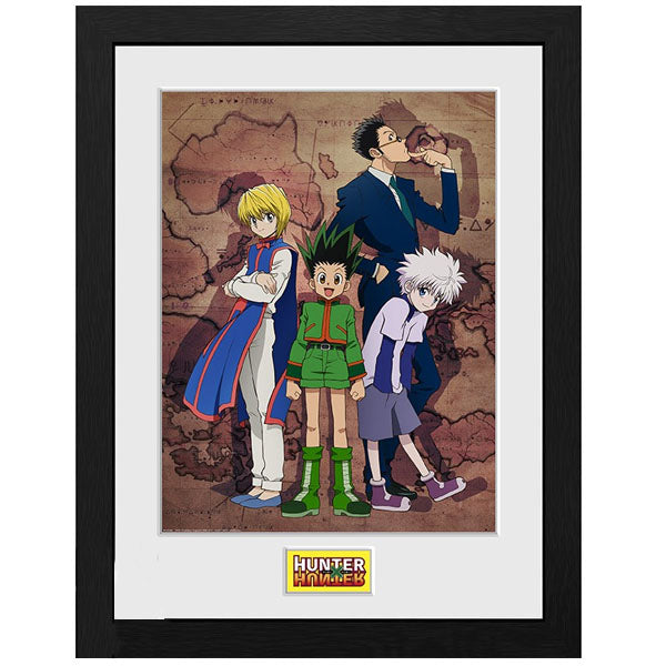 HUNTER X HUNTER - Framed print "Key Art Map" (30x40)